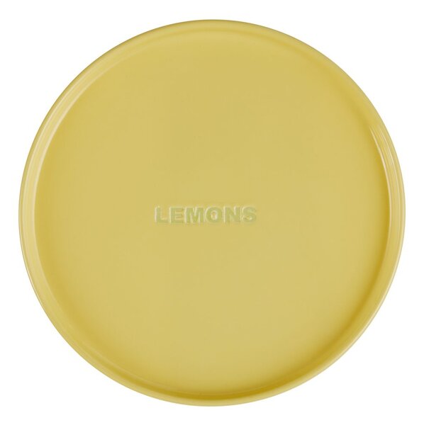 GOOD VIBES Talíř "Lemons" 15 cm - žlutá