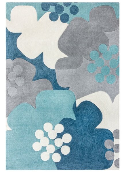 Flair Rugs koberce Kusový koberec Zest Retro Floral Blue ROZMĚR: 120x170
