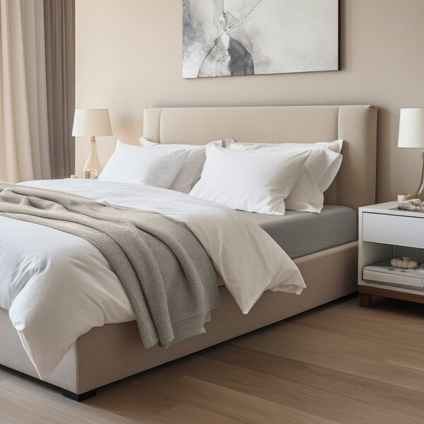ELASTICKÉ JERSEY PROSTĚRADLO 90X200 CM, VÝŠKA 30 CM ŠEDÁ
