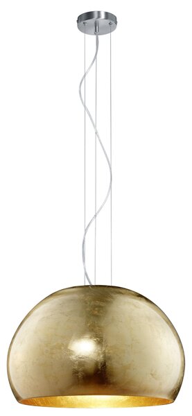 Trio 315200179 Ontario, závěsné svítidlo ze skla se zlatou úpravou, 1x60W E27, prům. 51cm