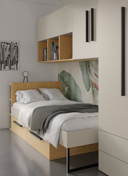 Policová skříň Lorenza 3 (kašmír). Akce -14%