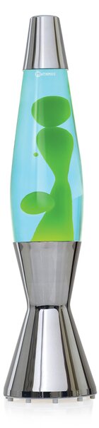 Mathmos Astrobaby, originální lávová lampa, 1x28W, modrá se zelenou lávou, 43cm