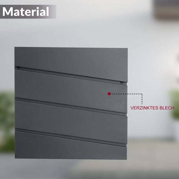 Poštovní schránka voděodolná antracitová 108102