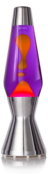 Mathmos Astro, originální lávová lampa, 1x35W, fialová s oranžovou lávou, 43cm