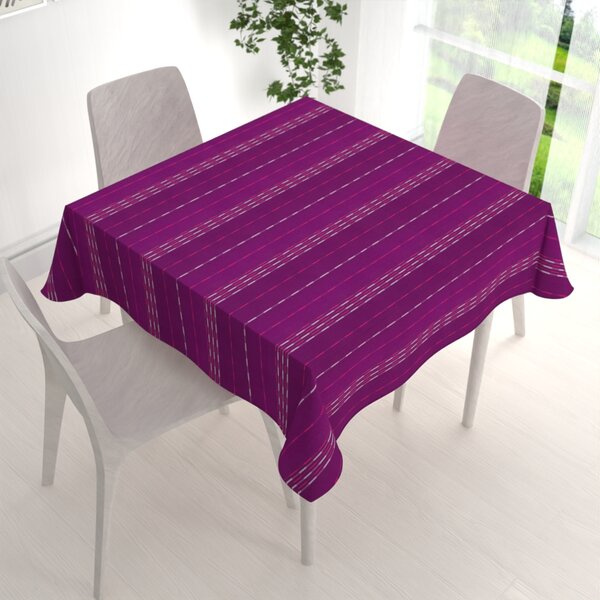 Biante Bavlněný čtvercový ubrus Olivia OL-002 Proužky na fialovém 50x50 cm