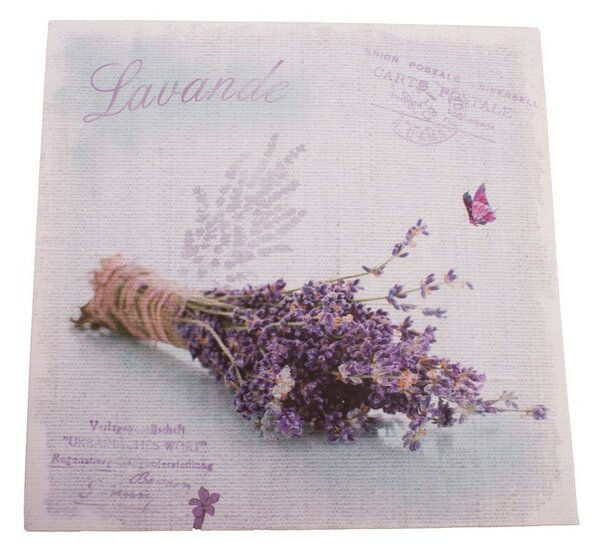 Obraz na plátně Lavender letter, 28 x 28 cm