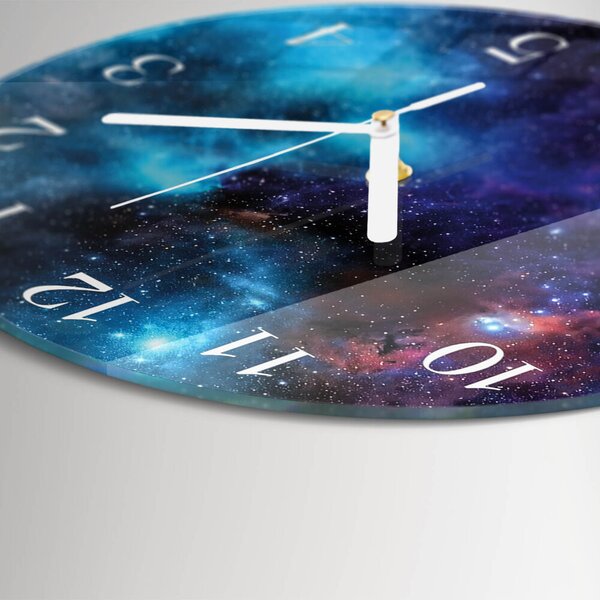 Skleněné hodiny na stěnu Hvězdná obloha zsob-fi30-00082696