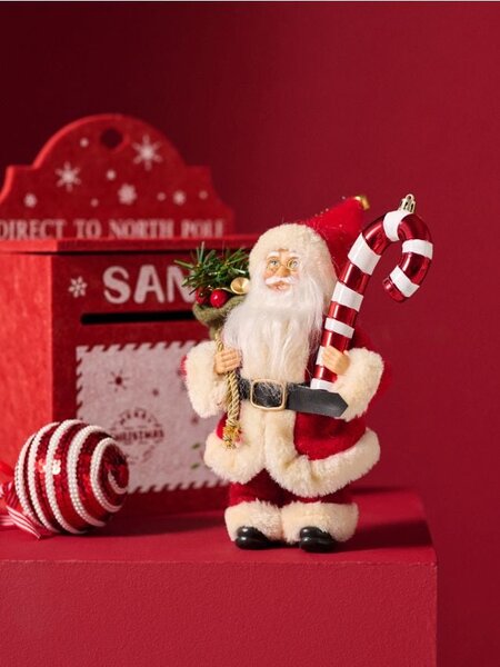 Sinsay - Dekorační figurka Santa Clause - červená