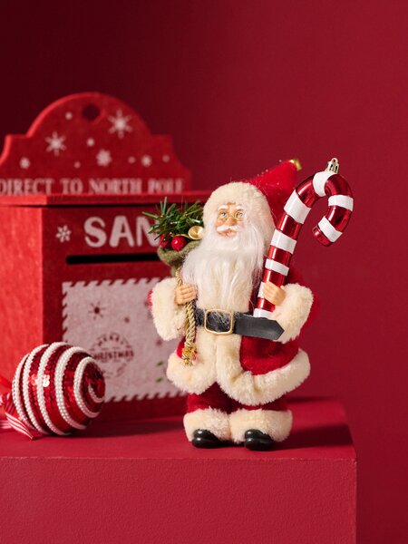 Sinsay - Dekorační figurka Santa Clause - červená