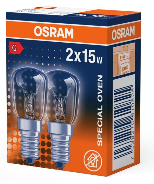 2x žárovka do trouby čirá E14 15W SPECIAL OVEN