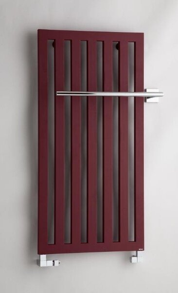 Designové radiátory P.M.H. Darius koupelnový radiátor, 600×1500 mm, bordó struktura