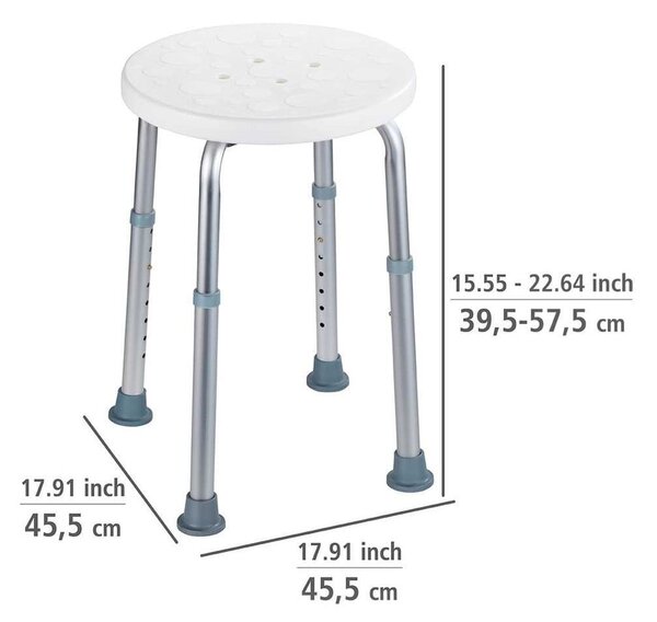 Stolička do vany či sprchy Wenko Bath/Shower Stool, 45 x 45 cm