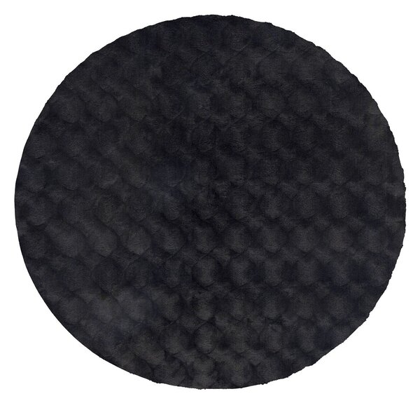 Obsession, Kusový koberec Diamond Cut 800 Anthrazit kruh, 120x120 (průměr) kruh, černá, ložnice