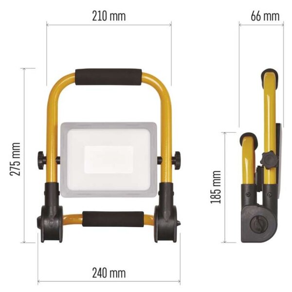 EMOS LED reflektor ILIO přenosný, 31W, žlutý, neutrální bílá
