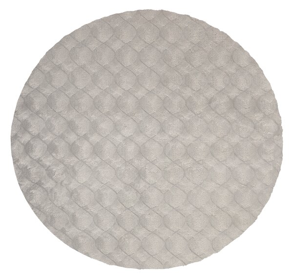 Obsession, Kusový koberec Diamond Cut 800 Grey kruh, 120x120 (průměr) kruh, šedá, ložnice