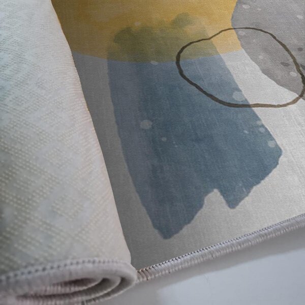 ASIR Koberec (80 x 140) ALHO CARPET-38A šedý s akvarelovým vzorem