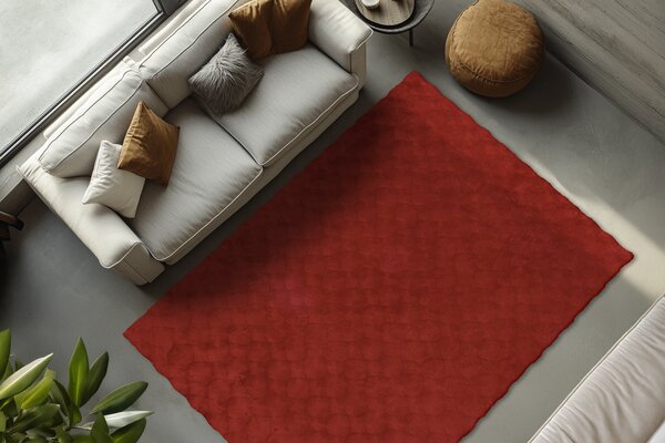 Obsession, Kusový koberec Diamond Cut 800 Red, 80x150, červená, ložnice