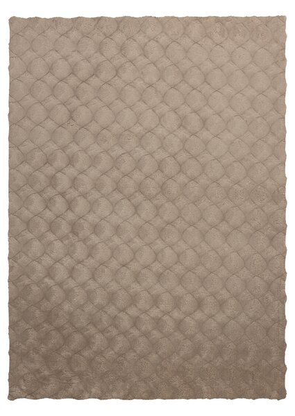 Obsession, Kusový koberec Diamond Cut 800 Taupe, 80x150, hnědá, ložnice