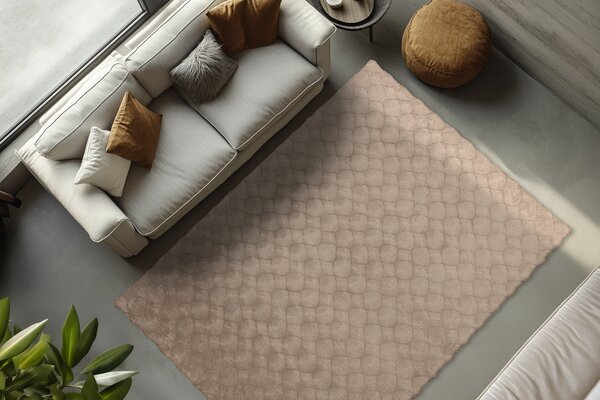 Obsession, Kusový koberec Diamond Cut 800 Taupe, 80x150, hnědá, ložnice