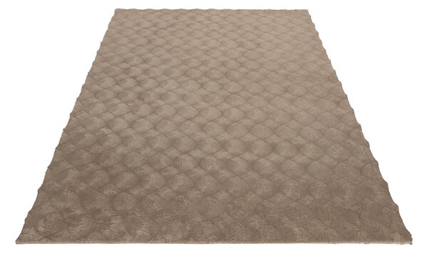 Obsession, Kusový koberec Diamond Cut 800 Taupe, 80x150, hnědá, ložnice