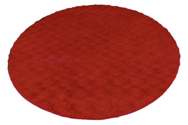 Obsession, Kusový koberec Diamond Cut 800 Red kruh, 120x120 (průměr) kruh, červená, ložnice