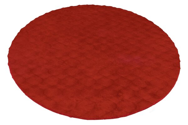 Obsession, Kusový koberec Diamond Cut 800 Red kruh, 120x120 (průměr) kruh, červená, ložnice