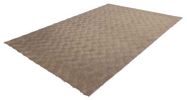 Obsession, Kusový koberec Diamond Cut 800 Taupe, 80x150, hnědá, ložnice