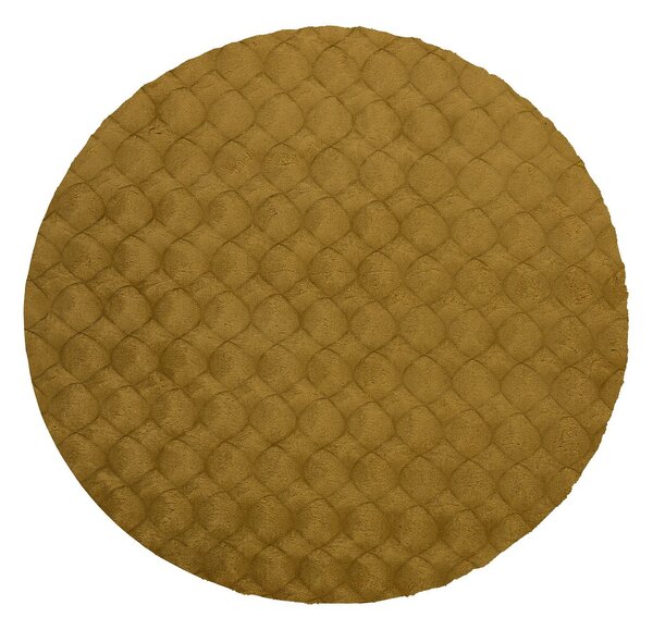 Obsession, Kusový koberec Diamond Cut 800 Honey kruh, 120x120 (průměr) kruh, hnědá, ložnice