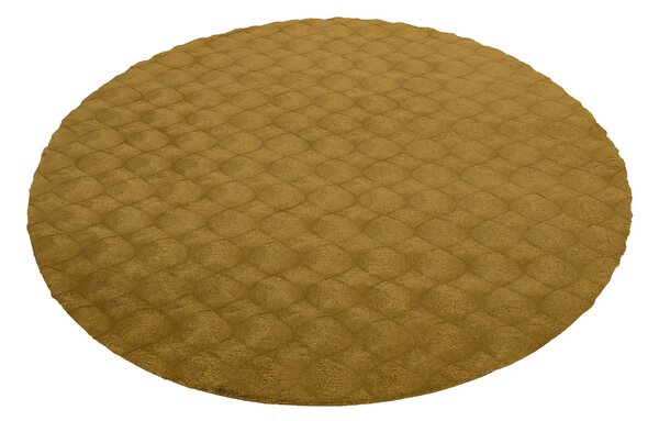 Obsession, Kusový koberec Diamond Cut 800 Honey kruh, 120x120 (průměr) kruh, hnědá, ložnice
