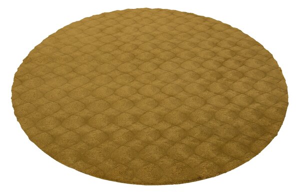 Obsession, Kusový koberec Diamond Cut 800 Honey kruh, 120x120 (průměr) kruh, hnědá, ložnice