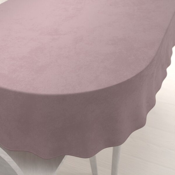 Biante Sametový oválný ubrus Velvet Premium SVP-002 Starorůžový 100x140 cm
