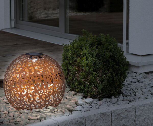 Globo Lighting Solar solární stojací lampa 1x0.12 W hnědá 33744R