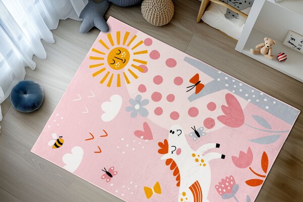 Obsession, Dětský kusový koberec Magic Kids ML 101 Flho, 115 x160, růžová, dětský pokoj