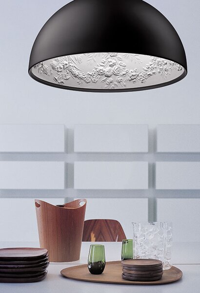 Flos F0002047 Skygarden S2, matně hnědé závěsné svítidlo s vnitřním štukem, 1x205W E27, prům. 90cm
