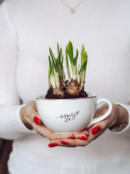 Porcelánový hrnek Usměj se 300 ml
