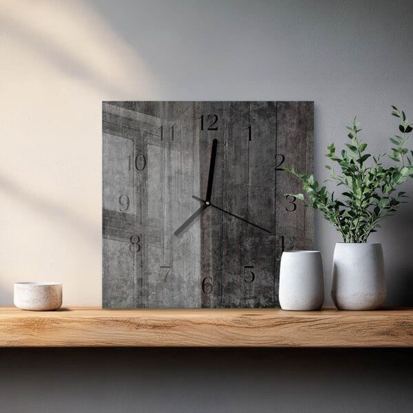 Skleněné hodiny na stěnu Dřevo zskc-30x30-00182627