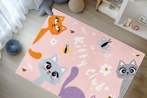 Obsession, Dětský kusový koberec Magic Kids ML 104 Kicl, 115 x160, růžová, dětský pokoj