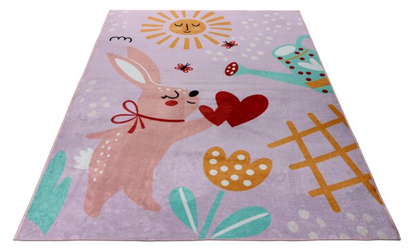 Obsession, Dětský kusový koberec Magic Kids ML 106 Lora, 115 x160, růžová, dětský pokoj
