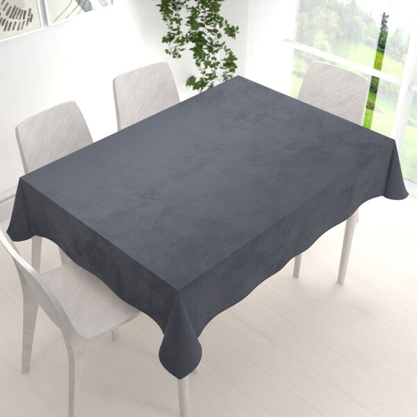 Biante Sametový obdélníkový ubrus Velvet Premium SVP-004 Antracitově šedý 50x100 cm