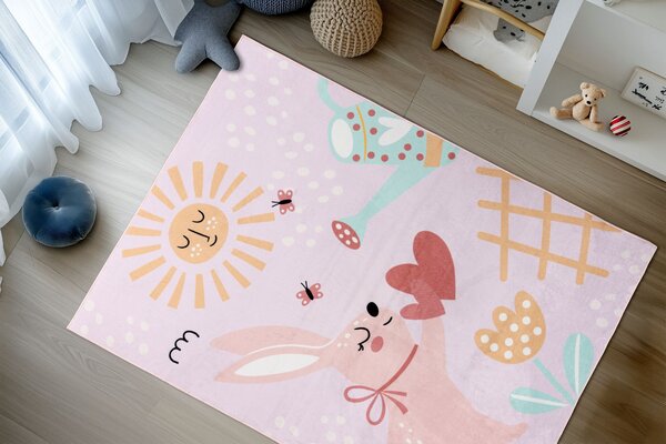 Obsession, Dětský kusový koberec Magic Kids ML 106 Lora, 115 x160, růžová, dětský pokoj