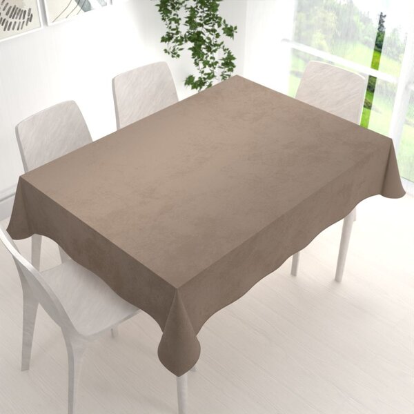 Biante Sametový obdélníkový ubrus Velvet Premium SVP-005 Světle hnědý 50x100 cm