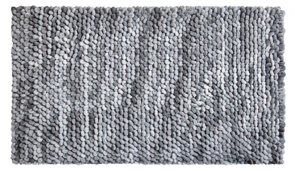 LineaDue PUNTO - Koupelnová předložka stříbrná šedá Rozměr: 70x120 cm