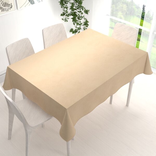 Biante Sametový obdélníkový ubrus Velvet Premium SVP-006 Pískově béžový 80x120 cm