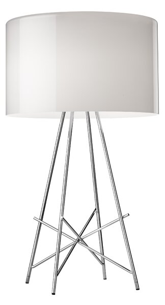 Flos F5910020 Ray T, stolní lampa s širmem z bílého skla a stmívačem, 1x105W E27, výška 67 cm