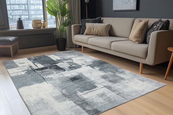Obsession, Kusový koberec Posh 300 Grey, 80x150, šedá, chodba / předsíň