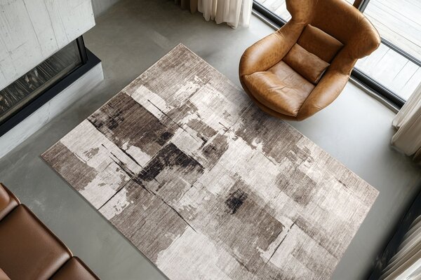 Obsession, Kusový koberec Posh 300 Taupe, 80x150, hnědá, chodba / předsíň
