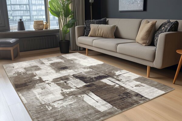Obsession, Kusový koberec Posh 300 Taupe, 80x150, hnědá, chodba / předsíň