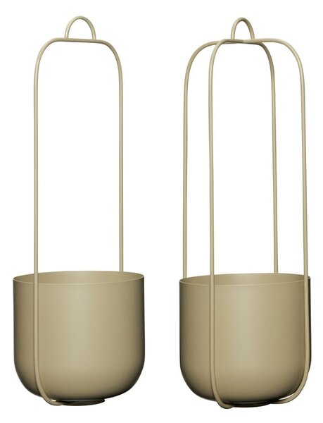 Kovové závěsné obaly na květináče v sadě 2 ks ø 16 cm Lotus – Hübsch