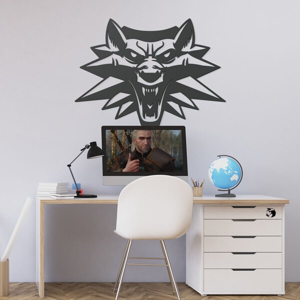 DUBLEZ | Witcher znak na zeď - Vlčí amulet | Obraz