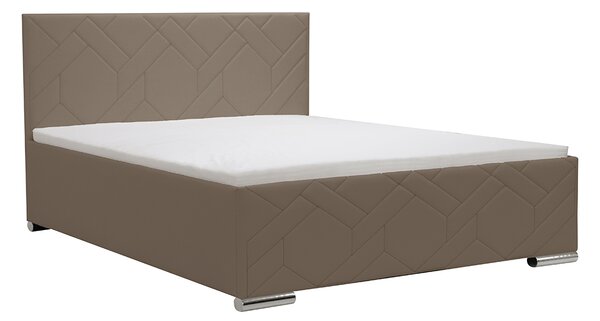 Čalouněná postel s úložným prostorem a matrací KRE 180 x 200 cm Černý